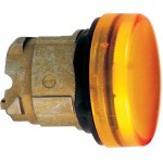 Schneider ZB4BV05 Leuchtmelder, Frontelement, Harmony XB4, Metall, 22mm, orange, für Glühlampe BA9s, glatte Kalotte 