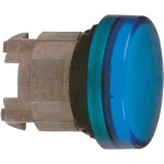 Schneider ZB4BV06 Leuchtmelder, Frontelement, Harmony XB4, Metall, 22mm, blau, für Glühlampe BA9s, glatte Kalotte 