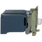Schneider ZB4BV3 Lampenfassung mit Befestigungsflansch, Harmony XB4, Metall, weiß, mit Trafo, Glühlampe BA9s, Schraubklemme, 120V AC 