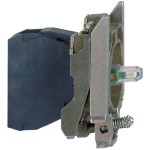 Schneider ZB4BVB1 Lampenfassung mit Befestigungsflansch, Harmony XB4, Metall, weiß, universelle LED, Schraubklemme, 24V ACDC 