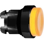 Schneider ZB4BW1537 Leuchtdrucktaster, Frontelement, Harmony XB4, Metall schwarz, 22mm, orange, vorstehend, für universelle LED 