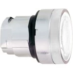 Schneider ZB4BW313S Leuchtdrucktaster, Frontelement, Harmony XB4, Metall, 22mm, weiß, unbeschriftet, tastend, geriffelt, für universelle LED 