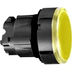 Schneider ZB4BW3537 Leuchtdrucktaster, Frontelement, Harmony XB4, Metall schwarz, 22mm, orange, unbeschriftet, tastend, für universelle LED 