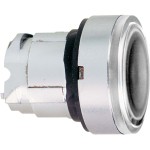 Schneider ZB4BW37 Leuchtdrucktaster, Frontelement, Harmony XB4, Metall, 22mm, klar, unbeschriftet, tastend, glatte Kalotte, BA9s 