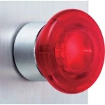 Schneider ZB4BW643 Pilzdrucktaster, Frontelement, Harmony XB4, Metall, 22mm, beleuchtet, rot, Zugentriegelung, für universelle LED 