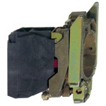 Schneider ZB4BZ104 Hilfsschalterblock mit Befestigungsflansch, Harmony XB4, Metall, 22mm, 30mm, 2Ö, Schraubklemme 