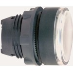 Schneider ZB5AA18 Leuchtdrucktaster, Frontelement, Harmony XB5, Kunststoff, 22mm, weiß, für universelle LED, für Einlegeschild 
