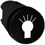 Schneider ZB5AA253 Drucktaster, Frontelement, Harmony XB5, Kunststoff, 22mm, schwarz, beschriftet Lampe, tastend 
