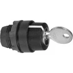 Schneider ZB5AG2D Schlüsselschalter, Frontelement, Harmony XB5, Kunststoff, 22mm, hellgrau, schwarz, 2 Stellungen, rastend, DOM 8D1 