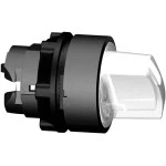 Schneider ZB5AK1213 Leuchtwahlschalter, Frontelement, Harmony XB5, Kunststoff, 22mm, weiß, für universelle LED, 2 Stellungen, rastend 
