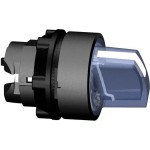 Schneider ZB5AK1263 Leuchtwahlschalter, Frontelement, Harmony XB5, Kunststoff, 22mm blau, für universelle LED, 2 Stellungen, rastend 