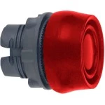Schneider ZB5AP4S Drucktaster, Frontelement, Harmony XB5, Kunststoff, 22mm, rot, unbeschriftet, tastend, mit Schutzkappe 