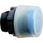 Schneider ZB5AP6 Drucktaster, Frontelement, Harmony XB5, Kunststoff, 22mm, blau, vorstehend, unbeschriftet, tastend, mit Schutzkappe 