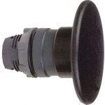 Schneider ZB5AR2 Pilzdrucktaster, Frontelement, Harmony XB5, Kunststoff, 22mm, schwarz, Pilz 60mm, unbeschriftet, tastend 
