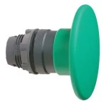 Schneider ZB5AR3 Pilzdrucktaster, Frontelement, Harmony XB5, Kunststoff, 22mm, grün, Pilz 60mm, unbeschriftet, tastend 
