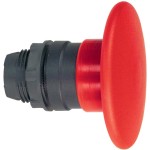 Schneider ZB5AR4 Pilzdrucktaster, Frontelement, Harmony XB5, Kunststoff, 22mm, rot, Pilz 60mm, unbeschriftet, tastend 