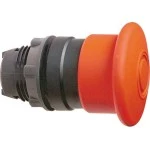 Schneider ZB5AT84TQ Not-Aus/Not-Halt-Schalter, Frontelement, Harmony XB5, Kunststoff, 22mm, rot, Pilz 40mm, Zugentriegelung, Sammelpackung 