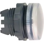 Schneider ZB5AV01 Leuchtmelder, Frontelement, Harmony XB5, Kunststoff, 22mm, weiß, für Glühlampe BA9s, glatte Kalotte 