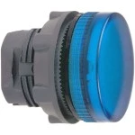 Schneider ZB5AV06 Leuchtmelder, Frontelement, Harmony XB5, Kunststoff, 22mm, blau, für Glühlampe BA9s, glatte Kalotte 