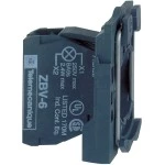 Schneider ZB5AV6 Lampenfassung mit Befestigungsflansch, Harmony XB5, Kunststoff, weiß, Glühlampe BA9s, Schraubklemme, 250V 