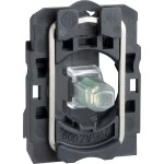 Schneider ZB5AVBG1 Lampenfassung, Harmony XB5, Kunststoff, weiß, universelle LED, mit Befestigungsflansch, Schraubklemme, 24-120V ACDC 