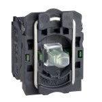 Schneider Electric ZB5AW0M33 Hilfsschalterblock Ø 22 grün Integral LED 2S 