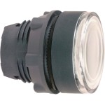 Schneider ZB5AW313 Leuchtdrucktaster, Frontelement, Harmony XB5, Kunststoff, 22mm, weiß, für universelle LED 