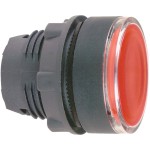 Schneider ZB5AW343 Leuchtdrucktaster, Frontelement, Harmony XB5, Kunststoff, 22mm, rot, für universelle LED 
