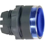 Schneider ZB5AW363S Leuchtdrucktaster, Frontelement, Harmony XB5, Kunststoff, 22mm, blau, für universelle LED, geriffelte Kalotte 