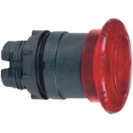 Schneider ZB5AW743 Pilzdrucktaster, Frontelement, Harmony XB5, Kunststoff, 22mm, beleuchtet, rot, Drehentriegelung, für universelle LED 