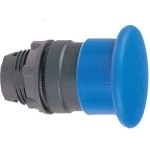 Schneider ZB5AW763 Pilzdrucktaster, Frontelement, Harmony XB5, Kunststoff, 22mm, beleuchtet, blau, Drehentriegelung, für universelle LED 