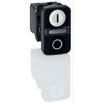 Schneider ZB5AW7A1721 Doppeldrucktaster, Frontelement, Harmony XB5, Kunststoff, 22mm, weiß, schwarz, beschriftet O/I, beleuchtet 