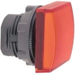 Schneider ZB5CV043 Leuchtmelder, Frontelement, Harmony XB5, Kunststoff, 22mm, rot, für universelle LED, eckig 