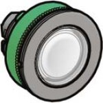 Schneider ZB5FA18 Leuchtdrucktaster, Frontelement, Harmony XB5F, Kunststoff, 30mm, weiß, für universelle LED, für Einlegeschild 