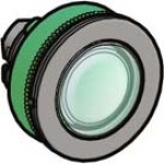 Schneider ZB5FW333 Leuchtdrucktaster, Frontelement, Harmony XB5F, Kunststoff, 30mm, grün, für universelle LED 