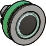 Schneider ZB5FW933 Leuchtdrucktaster, Frontelement, Harmony XB5F, Kunststoff, 30mm, grün, für universelle LED, beleuchteter Ring 