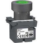 Schneider ZB5RTA331 Funkdrucktaster, Harmony XB5R, Kunststoff, 22mm, grün, beschriftet I, tastend, batterielos, kabellos 
