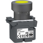 Schneider ZB5RTA5 Funkdrucktaster, Harmony XB5R, Kunststoff, 22mm, gelb, unbeschriftet, tastend, batterielos, kabellos 