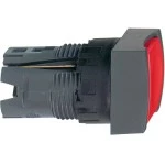 Schneider ZB6CA4 Frontelement für Drucktaster ZB6, tastend, rot, Ø 16 mm 