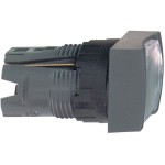 Schneider ZB6CF1 Frontelement für Leuchtdrucktaster ZB6, rastend, weiß, Ø 16 mm 