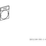 Schneider ZBY2303 Schildträger 30x40mm, für Ø 22 Geräte, m. Schild START 