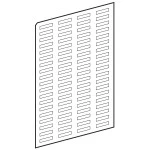 Schneider Electric ZBY4100 Bogen mit76 abziehbaren Schildern 8x27mm für Schildträger 30x40mm-neutral 10 Stück 