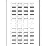 Schneider ZBY5100 Bogen mit 40 Schildern 18x27mm, f. Schildträger 30x50mm, neutral 