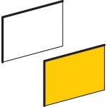 Schneider ZBY5102 Leerschild 18x27mm, f. Schildträger 30x50mm, weiß+gelb, neutral 