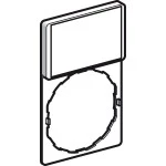 Schneider ZBY6102 Schildträger 30x50mm m. Leerschild, für Ø 22 Geräte m. rundem Frontelement 