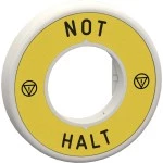 Schneider ZBY9W2G230 Beleuchtbares Schild für Not-Aus/Not-Halt, 1 LED rot, 120V, NOT-HALT 