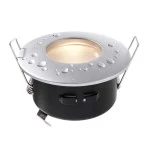 Deko-Light 110001 Einbaustrahler, Damp Rund, 1x max 35 W MR16, Silber, Spannungskonstant, 12 V/AC/ 