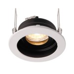 Deko-Light 110007 Einbaustrahler, Enif Rund, 1x max. 35 W MR16, Weiß, Spannungskonstant, 12 V/AC/D 