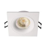 Deko-Light 110022 Einbaustrahler, Sirrah Eckig, 1x max. 35 W MR16, Weiß, Spannungskonstant, 12 V/A 