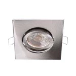 Deko-Light 110030 Einbaustrahler, Alioth Eckig, 1x max. 35 W MR16, Silber, Spannungskonstant, 12 V 